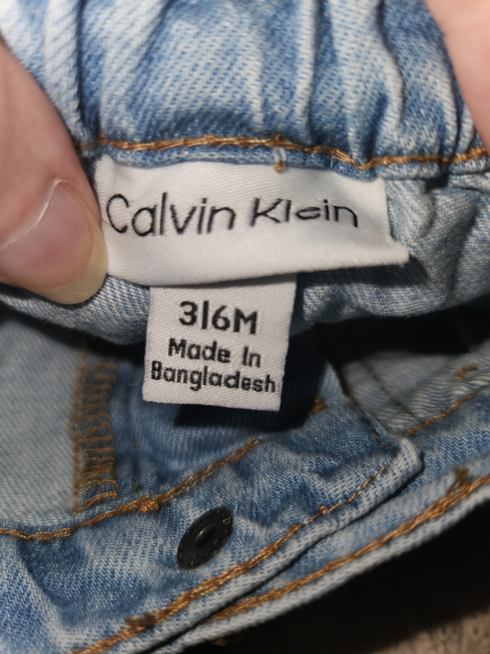 Calvin Klein Cream Baby Bodysuit with Gray Teether Ring - Picture 8 of 8